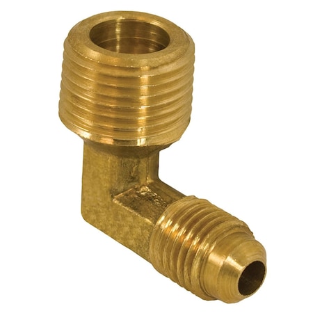 1/4 In. X 3/8 In. 90 DEG Brass Flare X Male Elbow